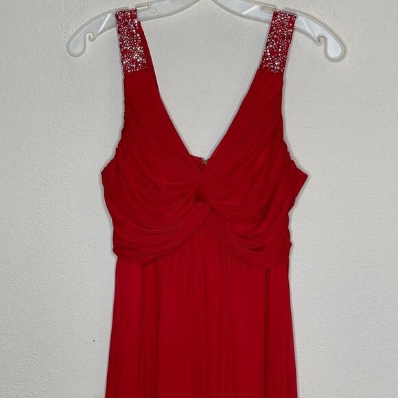 Eva USA Maxi Dress Red - Picture 2 of 9